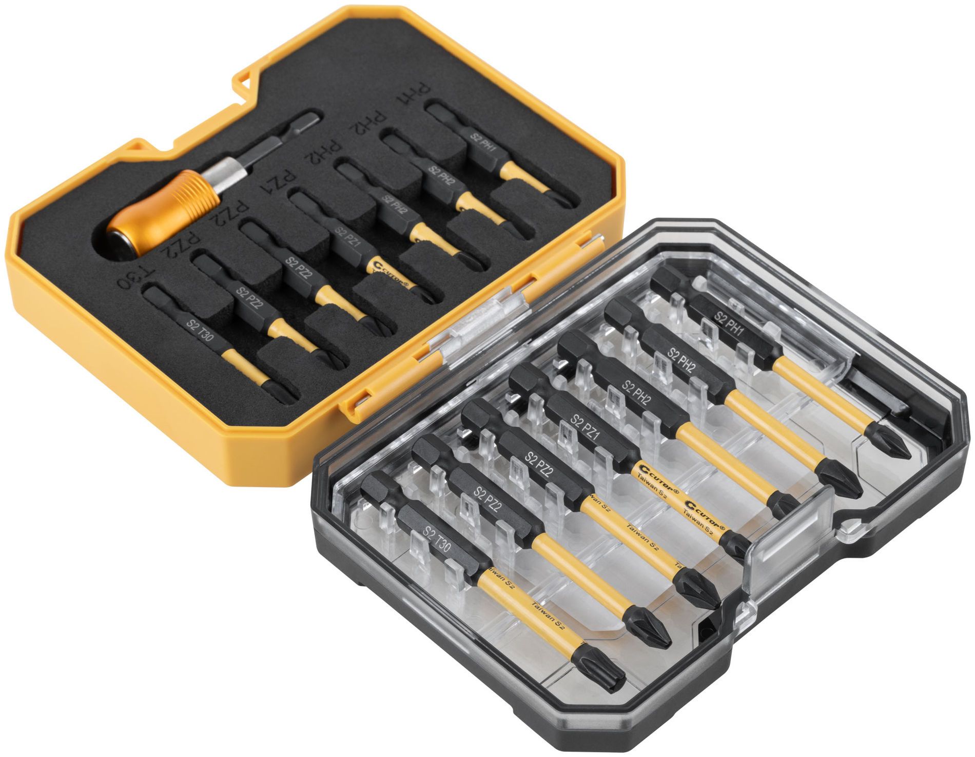 Набор торсионных бит Ударник 50/75 Cutop profi plus 83-992, 15 предметов - фото